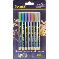 Securit BL-SMA100-V7-MT, Blau, Gold, Grün, Pink, Violett, Silber, 7 Stück(e)
