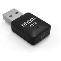 Snom A210, Kabellos, USB, WLAN, Wi-Fi 5 (802.11ac), 433 Mbit/s, Schwarz