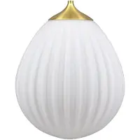 UMAGE Around the World Pendelleuchte Medium, weiß/schwarz - , Weiß, für Wohnzimmer, Glas