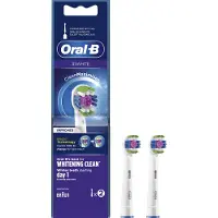 Oral-B 3D White, 2 Stück(e), Weiß, alle Oral-B elektrische tandenborstels, behalve Oral-B Pulsonic, 11 g, 18 mm, 60 mm