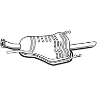 VEGAZ Endschalldämpfer OPEL,VAUXHALL OS-423 13183193,24423005,5852104 Endtopf,Auspuff Endtopf,Nachschalldämpfer,ESD 90573469,24422992,5852067,5852097