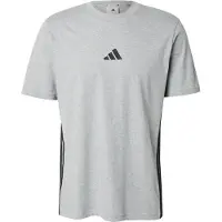 Adidas T-Shirt 3S Sj T aus Single Jersey mit 3-Streifen und aufgesticktem Logo, Marineblau, Größe M