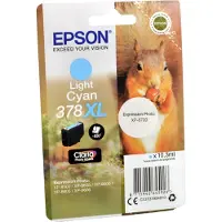 Epson Squirrel 378XL Eichhörnchen Claria Photo HD Single Light Cyan Tinte, High (L) Yield, Cyan, Tinte auf Pigmentbasis, 10,3 ml, 1 Stück(e), Einzelpackung