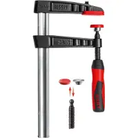 Bessey Original Temperguss-Schraubzwinge TG mit 2-Komponenten-Kunststoffgriff