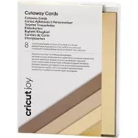 Cricut Joy Cutaway Cards, Papier, Cremefarben, Grau, Khaki, 8 Stück(e), , Joy, 108 mm