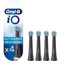 Oral-B iO Ultimate Clean Black -vaihtoharjat, musta, 4 kpl