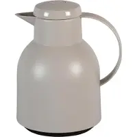 EMSA Isolierkanne "Samba", 1 l, zeitloses Design, einfacher Knopfdruck, 24h kalt, 12h warm