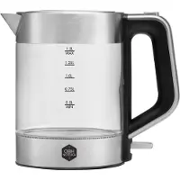 OBH Nordica Venice Glass electric kettle 1.5 L 2200 W Stainless steel, Transparent