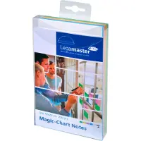 Legamaster Magic Chart Notes , rechteckig, blanko, 2-seitig nutzbar, beschreibbar, selbstklebend, inkl. Boardmarker, B 200 x H 100 mm, Polypropylen, farbsortiert, 250 Stück