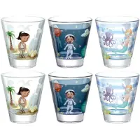 Sans marque Tumbler Bambini Avventura 215ml (Set von 6 Stück)