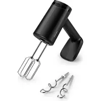 Philips Handrührgerät Serie 5000, 5 Geschwindigkeitsstufen + Turbofunktion, Knetzubehör, schwarz (HR3781/00)