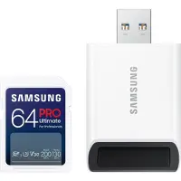 Samsung MB-SY64SB/WW, 64 GB, SDXC, UHS-I, 200 MB/s, 130 MB/s, Class 3 (U3)