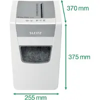Leitz Aktenvernichter IQ Slim Office P4/12 Blatt/DC-Motor/wei?