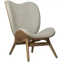 UMAGE - A Conversation Piece Tall Sessel, white sands, Eiche dunkel
