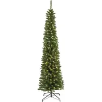 Everlands künstlicher LED Weihnachtsbaum Tannenbaum Pencil 380 LEDs Ø 70 cm H 240 cm