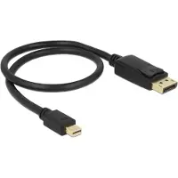 DeLOCK Mini Displayport/Displayport, 0.5 m, 0,5 m, Mini DisplayPort, DisplayPort, Männlich, Männlich, 3840 x 2160 Pixel