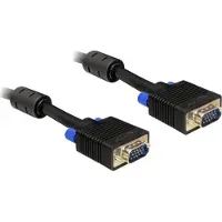 DeLOCK 1m VGA Cable, 1 m, VGA (D-Sub), VGA (D-Sub), Schwarz, Männlich/Männlich