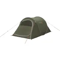 Easy Camp Fireball 200, Camping, Festrahmen, Tunnelzelt, 2 Person(en), Bodenwischlappen, Burgund