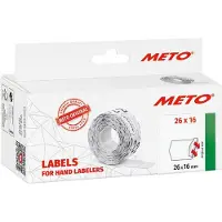 Meto Preis-Etiketten 9506166 Wiederablösbar Etiketten-Breite: 26 mm Etiketten-Höhe: 16 mm Weiss 1 St.