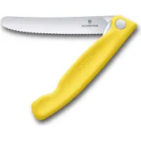 SmartaSaker Tomatenmesser Swiss Classic Einklappbar Gezahnt Yellow