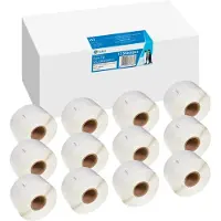 G&G Etiketten , kompatibel zu Dymo 99012/s0722400, 12x260 Stück, ablösbar, B 89 x H 36 mm weiß