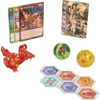 Spin Master Bakugan 'Evolutions' Starter Pack mit 3 Bällen (Ultra Pyrus Serpillious, Basic Ventus Hydorous, Basic Aurelus Pegatrix), Wurfkreisel, 6 Jahr(e)