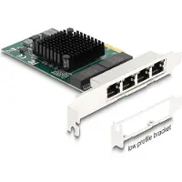 DeLOCK PCI Express x1 Karte zu 4 x RJ45 Gigabit LAN BCM