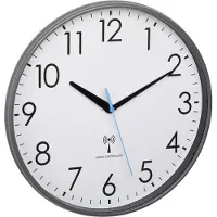 TFA-Dostmann 60.3549.10 Funk Wanduhr 300 mm x 65 mm Grau (60.3549.10)