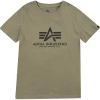 Alpha industries T-Shirt "Basic T-Shirt BL K", Jungen, Gr. 12, grün (olive), Obermaterial: 100% Baumwolle, Shirts T-Shirt