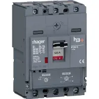 Hager Leistungsschalter h3+P160 TM 3x125A 25kA HHS125DC