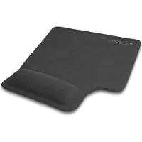 DeLOCK Ergonomisches Mauspad mit Gel Handballenauflage Linkshänder schwarz