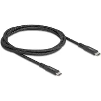 DeLOCK USB 20 Gbps Kabel USB Type-C Stecker zu Stecker PD 3.0 100 W E-Marker 1 m schwarz Metall, 1 m, USB C, USB C, USB 3.2 Gen 2x2, 20 Gbit/s, Schwarz