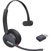 Yealink WH64 Hybrid Mono Teams, Kabellos, 20 - 20000 Hz, Büro/Callcenter, 272 g, Kopfhörer, Schwarz
