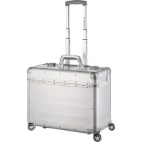 Alumaxx Business Trolley PANDORA, mit Tragegriff und Rollen, Aluminium, matt silber