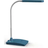 MAUL Tischleuchte MAULpearly LED 3.000 - 6.500 K dimmbar Standfuß blau