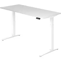 Hjh OFFICE PRO XBHM 19 WW - Weiß 180 x 80 elektrisch höhenverstellbar