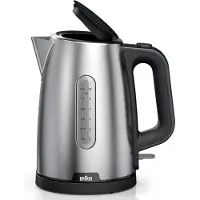 Ginza.se PurShine WK102AI-WK1500BK, 1,7 l, 2200 W, Schwarz, Edelstahl, Metall, Wasserstandsanzeige, Überhitzungsschutz