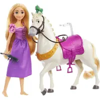 Disney Princess Rapunzel & Maximus Spielfiguren mit Bratpfannenbürste