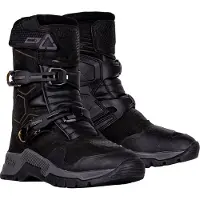 Leatt ADV HydraDri 7.5 Kurz Schwarze Wasserdichte Motorradstiefel Größe 44.5
