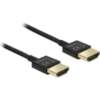 DeLOCK HDMI/HDMI, 1 m, 1 m, HDMI Typ A (Standard), HDMI Typ A (Standard), 3840 x 2160 Pixel, 3D, Schwarz
