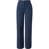 B.young BYDanta Damen Hose Stoffhose Weites Bein mit Bundfalten Gürtelschlaufen Eingrifftaschen Stretch Regular Fit