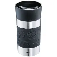 Cilio Isoliertrinkbecher VIAGGIO Edelstahl schwarz 0,3 Liter Coffee to go Becher