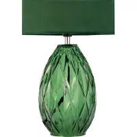 Pauleen Crystal Velvet Tischleuchte max20W E14 Grün 230V Glas/Stoff