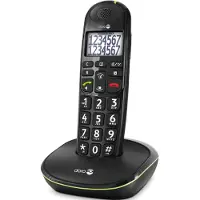Doro Phone EASY 110 Strahlungsarmes Schnurlostelefon, Rufnummernanzeige, 10h Sprechzeit, 4 Tage Standby, Freisprechfunktion, DECT