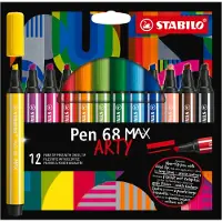 Stabilo Filzstifte - Pen 68 Max Arty - 12 st. - Mehrfarbig - - One Size - Filzstifte