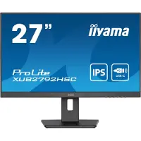 Iiyama 27" ETE IPS-panel, 1920x1080, 250cd/m2, 15cm Height Adj. Stand, Speakers, USB-C (65W PD),HDMI, DisplayPort, 4ms, USB-HUB 2x3.0