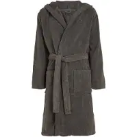 Tommy Hilfiger Bademantel Icon Hooded Bathrobe 2S87905573 Grau