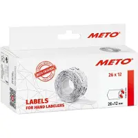 Meto Preis-Etiketten 9506162 Wiederablösbar Etiketten-Breite: 26 mm Etiketten-Höhe: 12 mm Weiss 1 St.