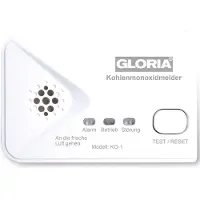 Gloria KO1 Kohlenmonoxid-Melder batteriebetrieben detektiert Kohlenmonoxid