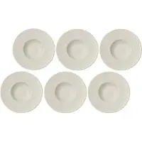 Villeroy & Boch Pastateller Manufacture Rock Blanc 29 cm (6-teilig)